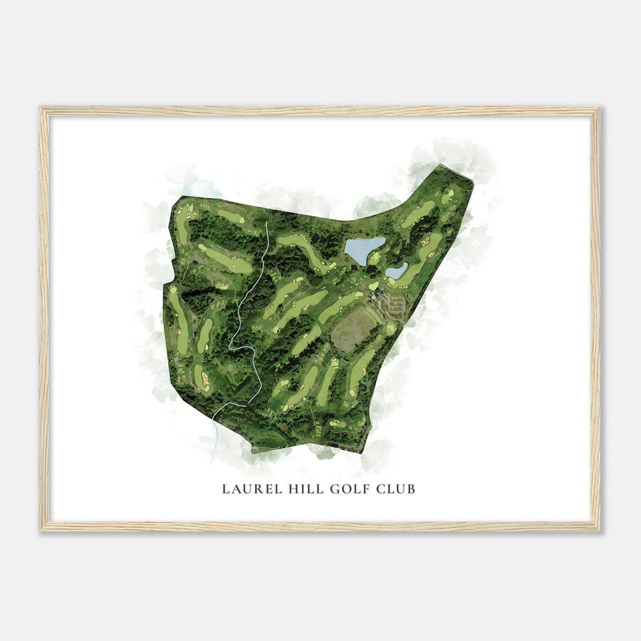 Print of Laurel Hill Golf Club Classic Map