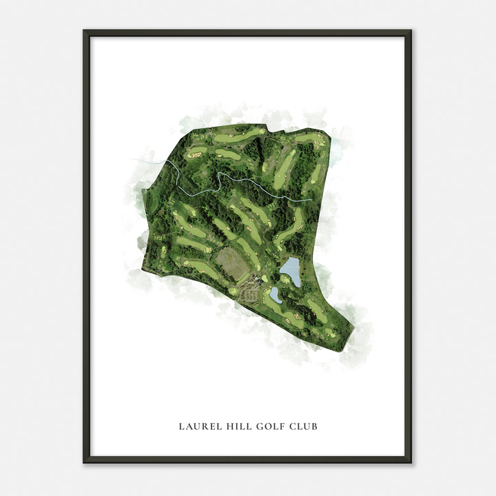 Print of Laurel Hill Golf Club Classic Map