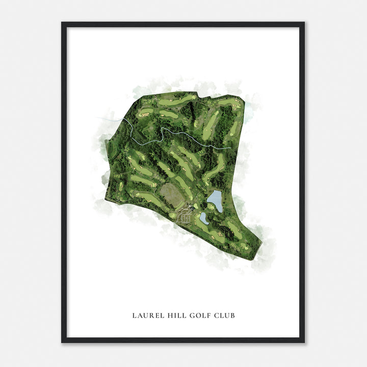 Print of Laurel Hill Golf Club Classic Map