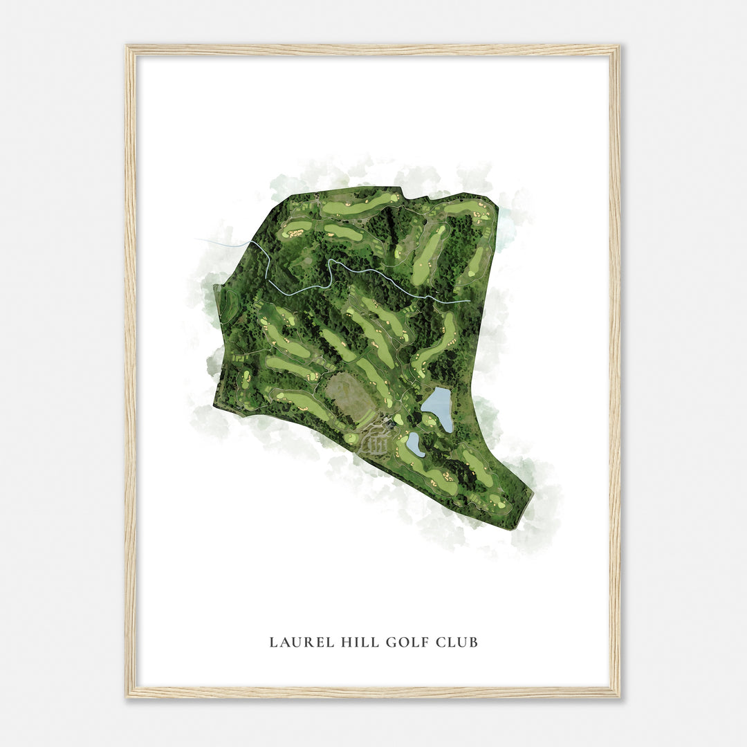 Print of Laurel Hill Golf Club Classic Map