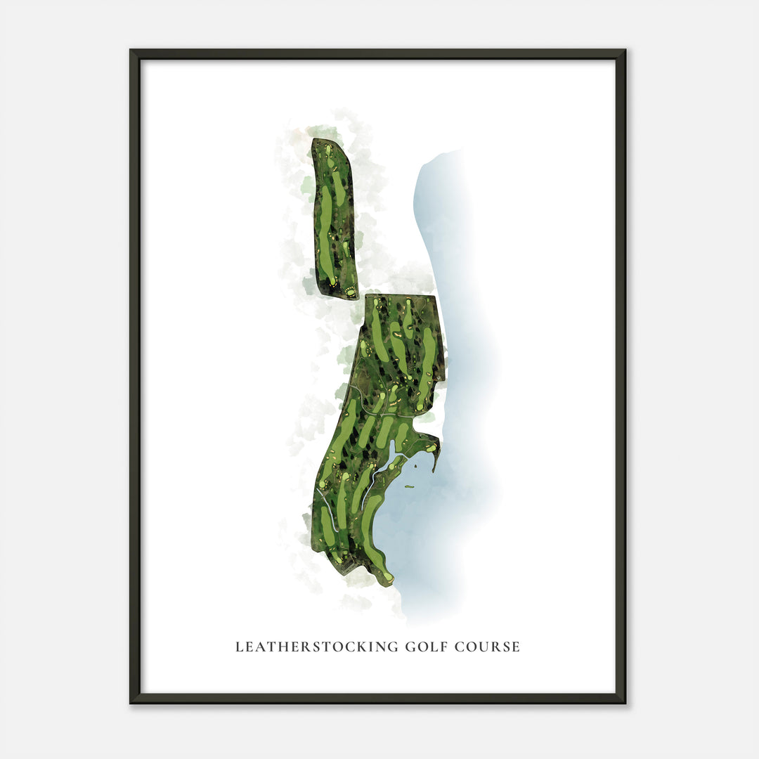Print of Leatherstocking Golf Course Classic Map