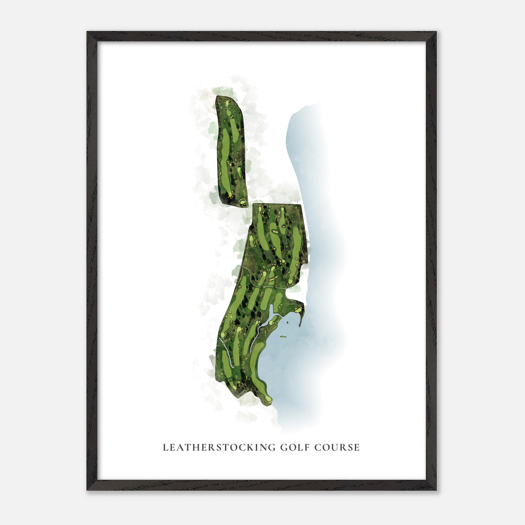 Print of Leatherstocking Golf Course Classic Map