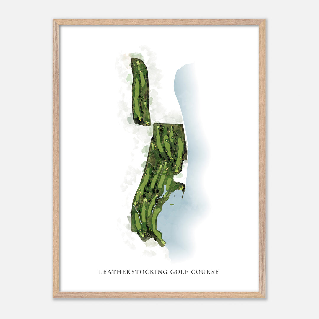 Print of Leatherstocking Golf Course Classic Map