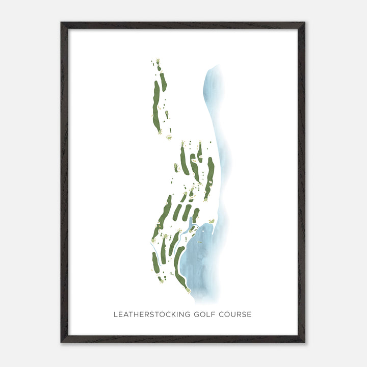 Print of Leatherstocking Golf Course Modern Map