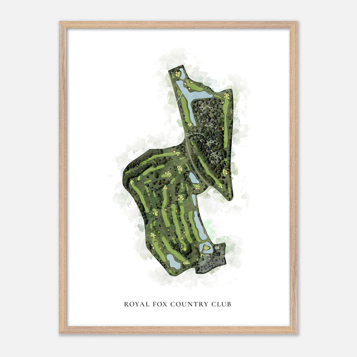 Print of Royal Fox Country Club Classic Map