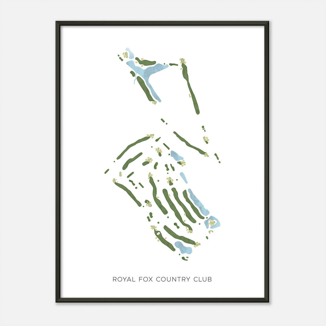 Print of Royal Fox Country Club Modern Map