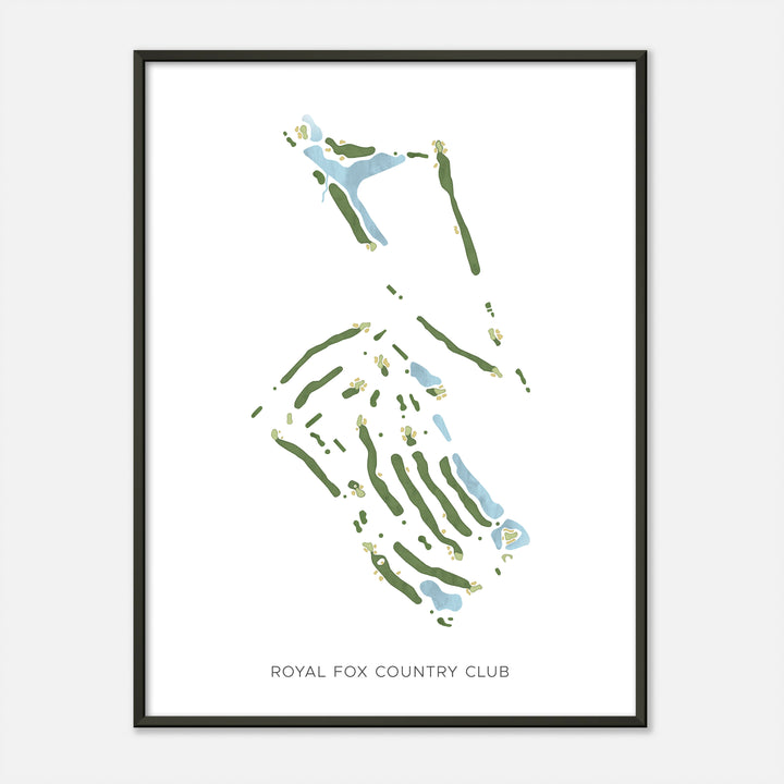 Print of Royal Fox Country Club Modern Map