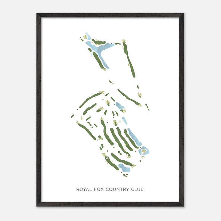 Print of Royal Fox Country Club Modern Map