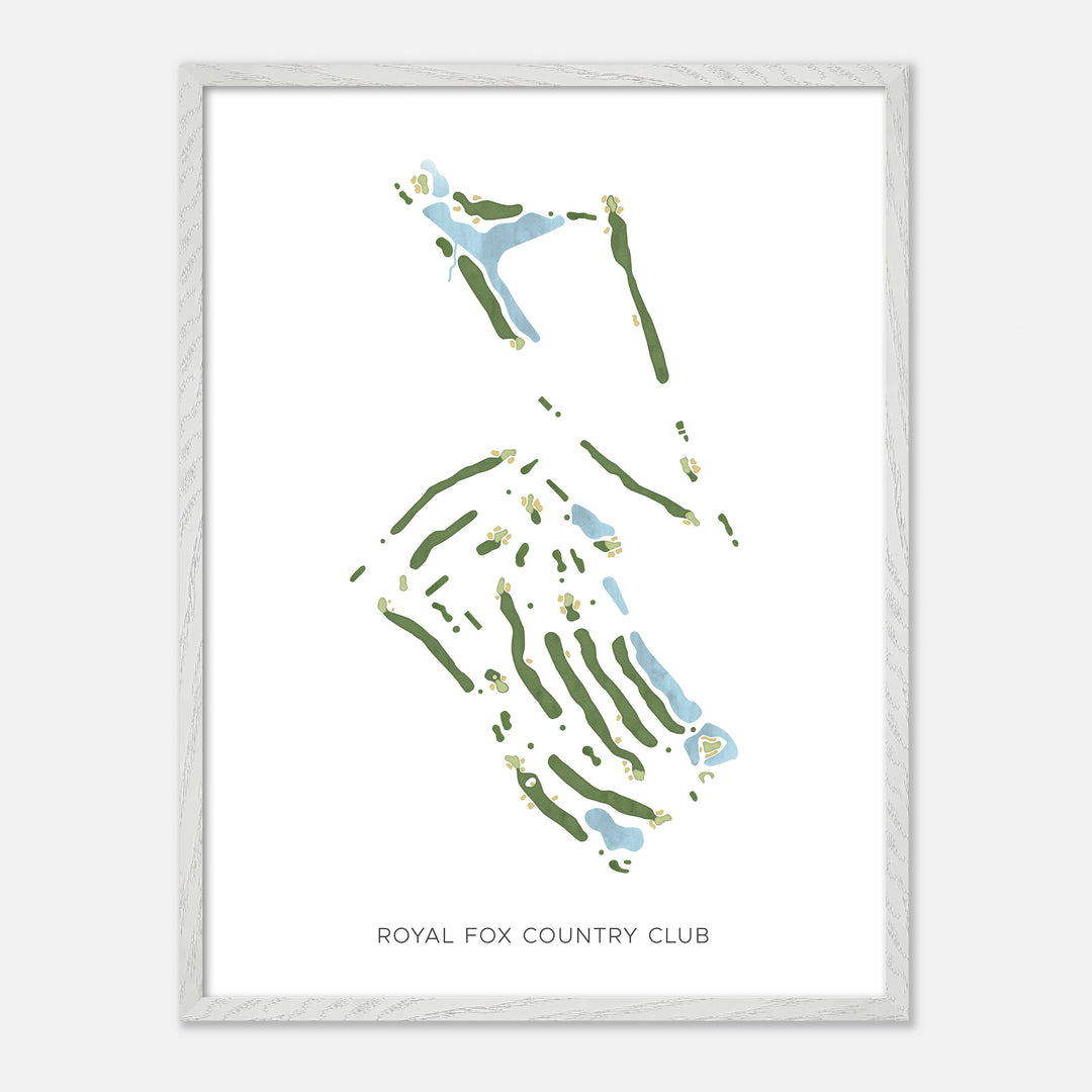 Print of Royal Fox Country Club Modern Map