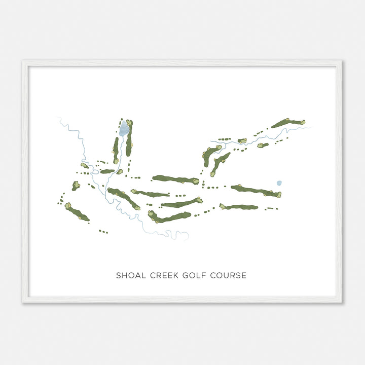 Print of Shoal Creek Golf Course Modern Map