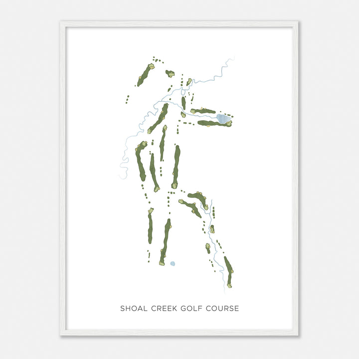 Print of Shoal Creek Golf Course Modern Map