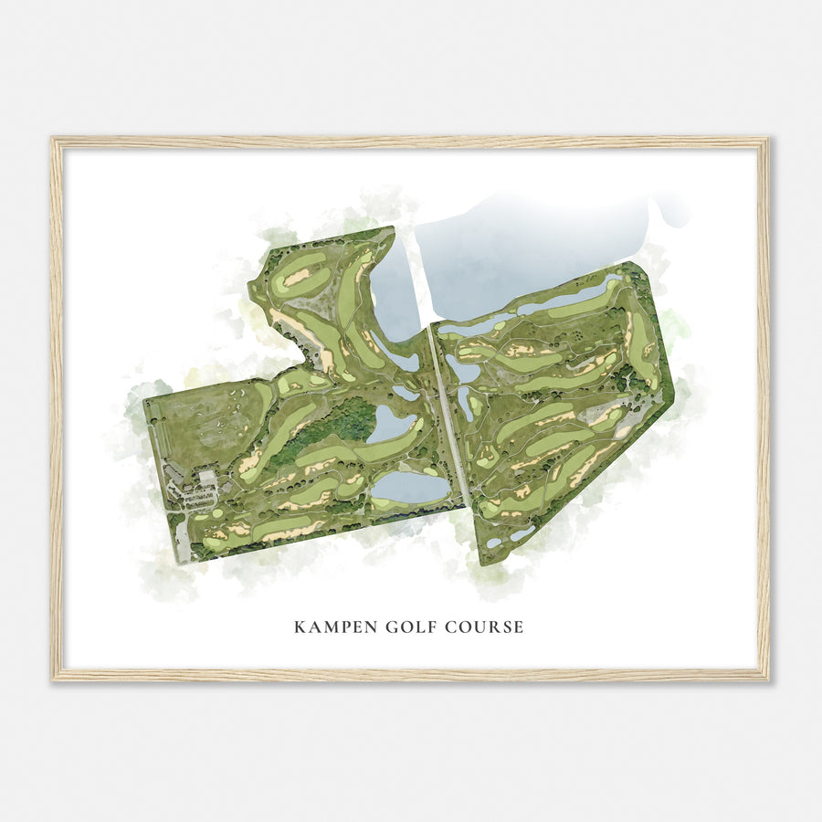 Print of Kampen Golf Course Classic Map