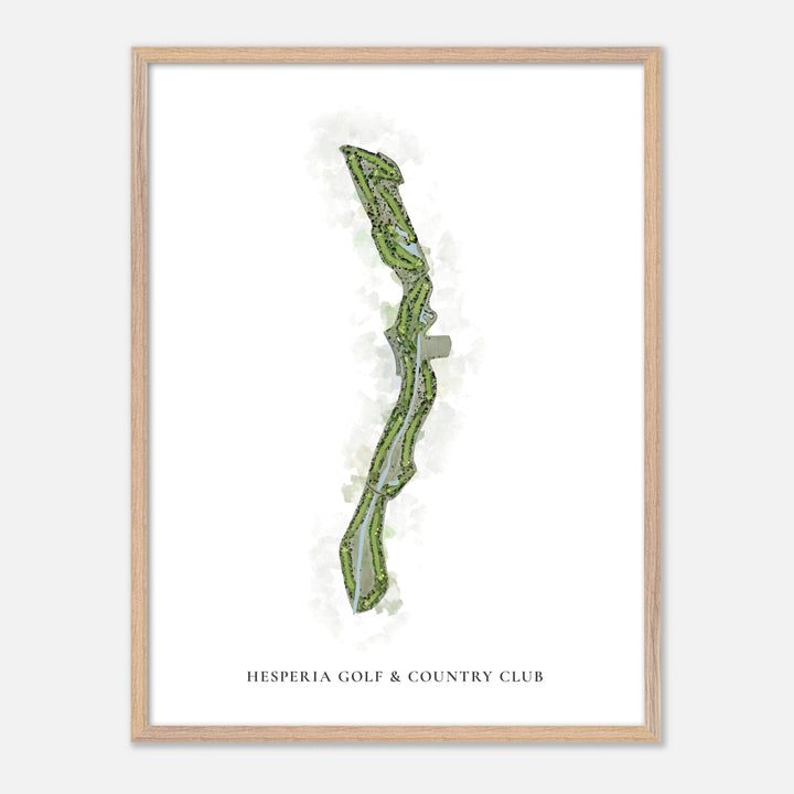 Print of Hesperia Golf &amp; Country Club Classic Map
