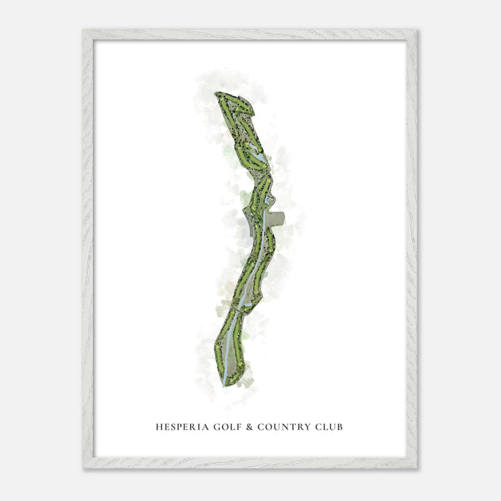 Print of Hesperia Golf &amp; Country Club Classic Map