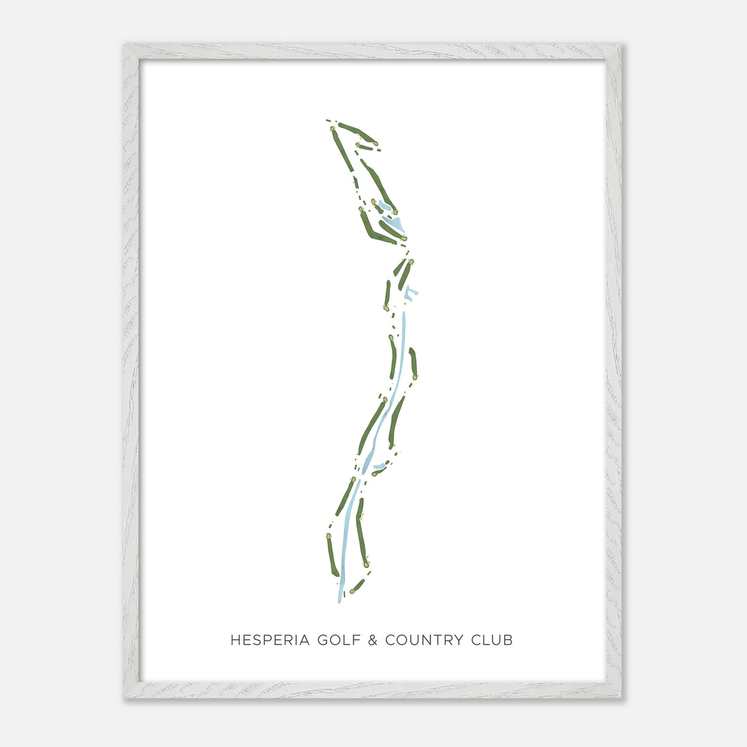 Print of Hesperia Golf &amp; Country Club Modern Map