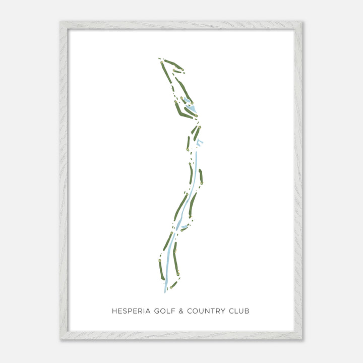 Print of Hesperia Golf &amp; Country Club Modern Map