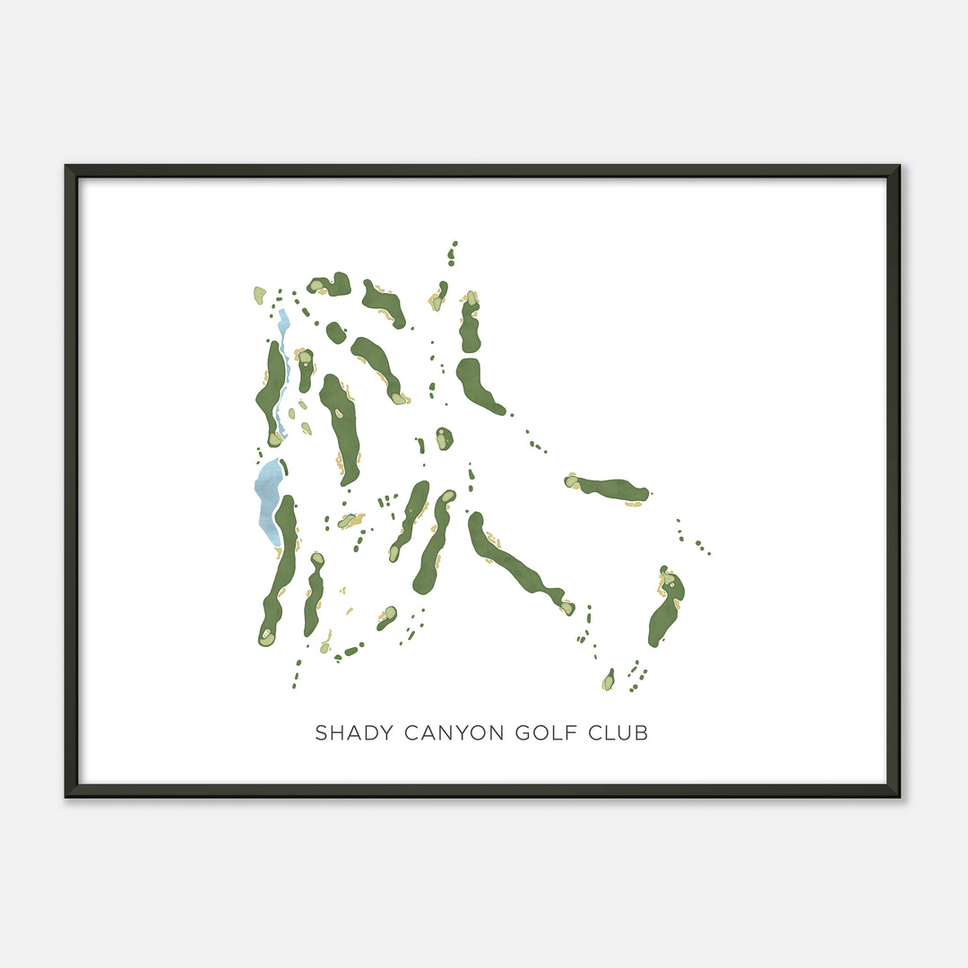 Print of Shady Canyon Golf Club Modern Map