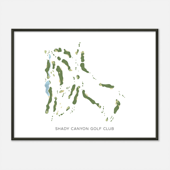 Print of Shady Canyon Golf Club Modern Map