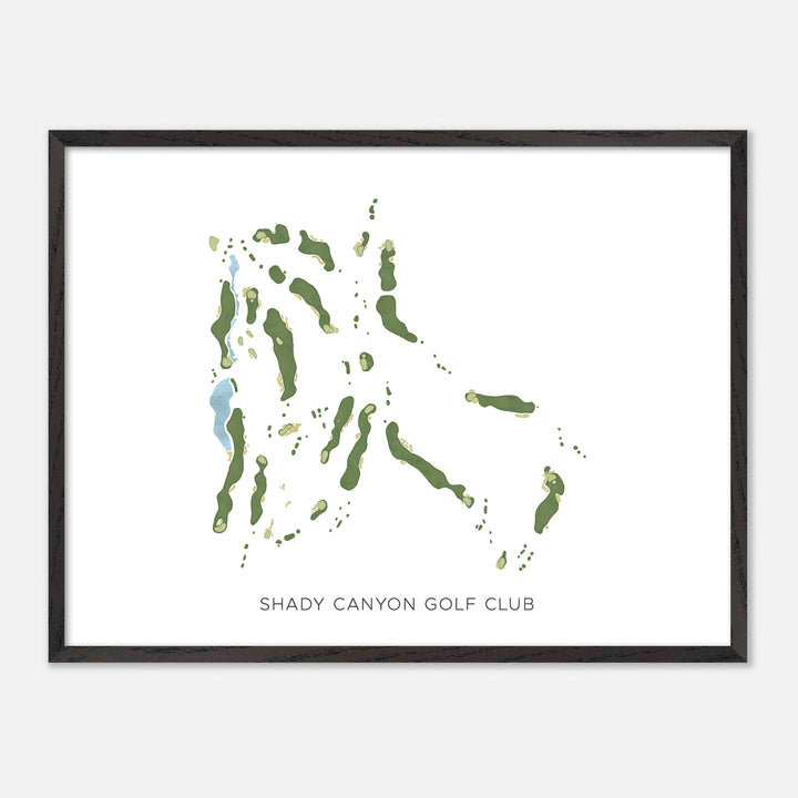 Print of Shady Canyon Golf Club Modern Map