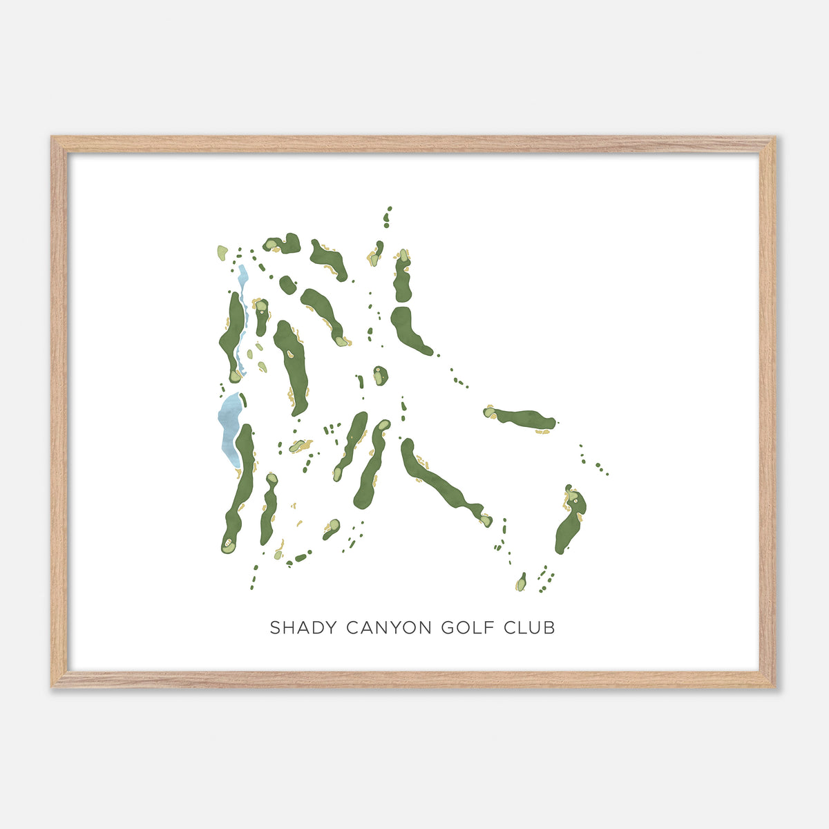 Print of Shady Canyon Golf Club Modern Map