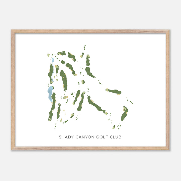 Print of Shady Canyon Golf Club Modern Map