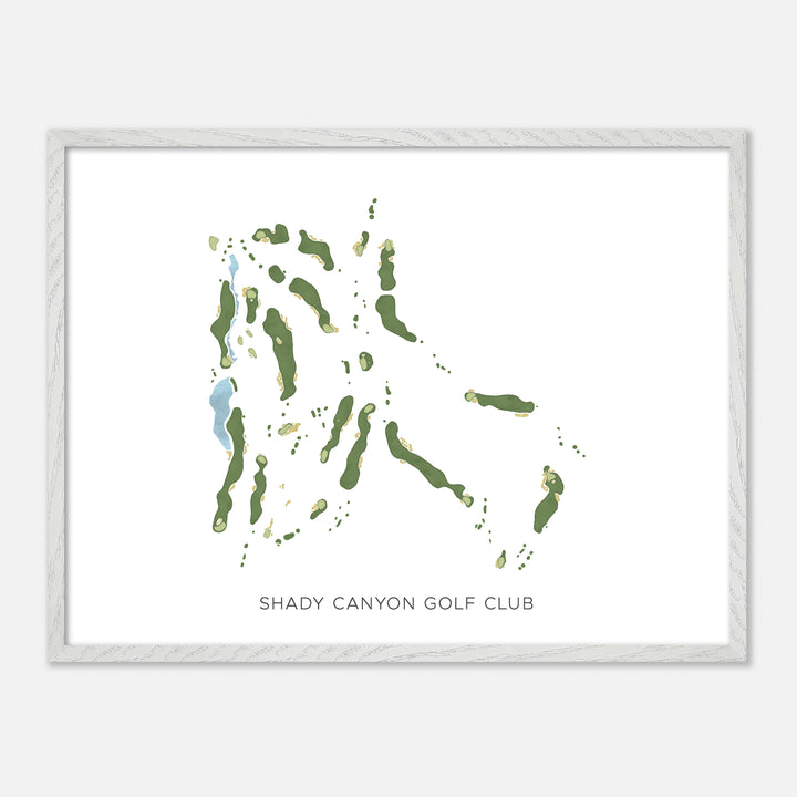 Print of Shady Canyon Golf Club Modern Map