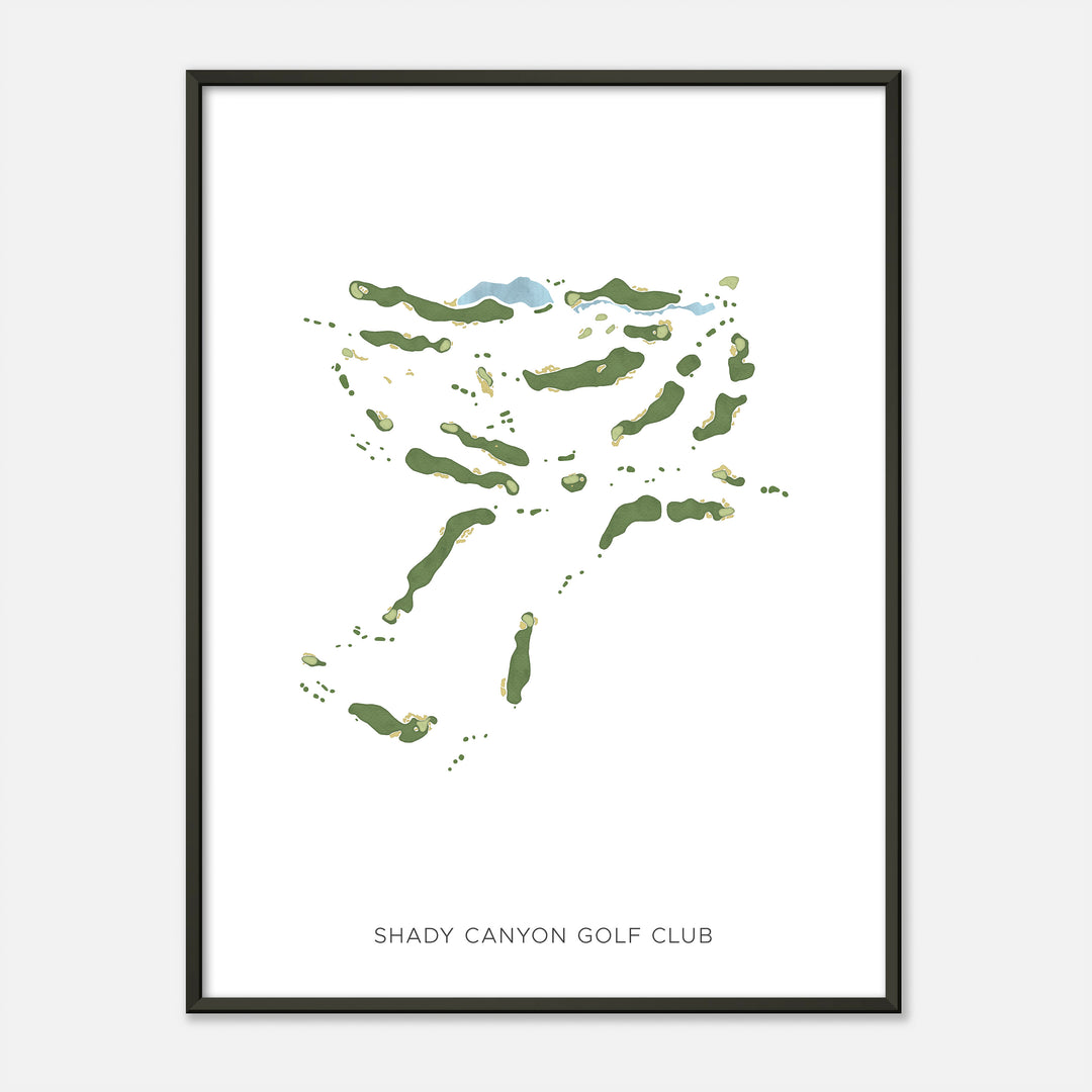Print of Shady Canyon Golf Club Modern Map