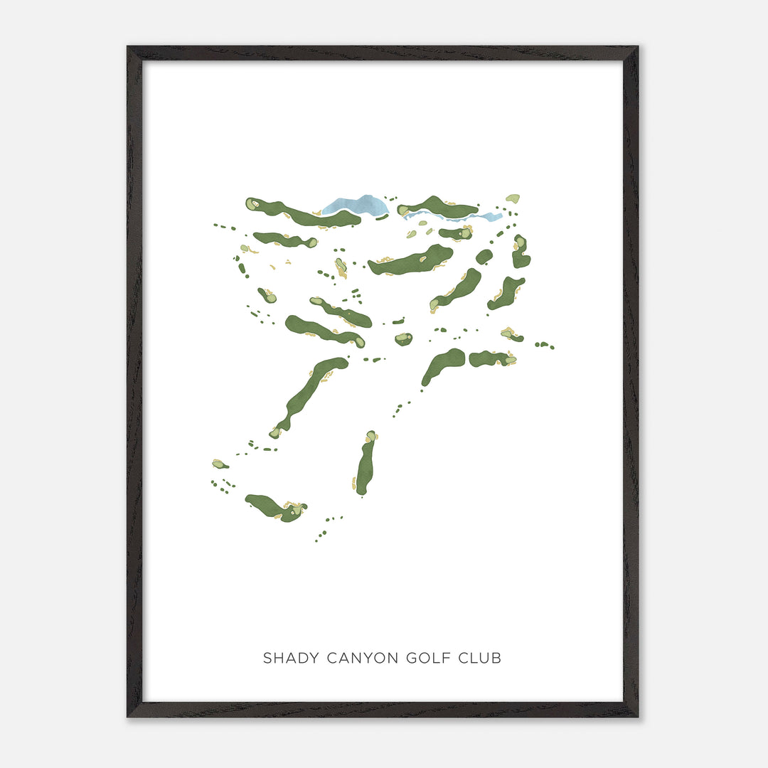 Print of Shady Canyon Golf Club Modern Map