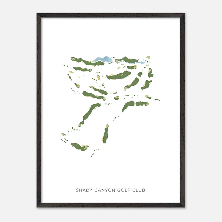 Print of Shady Canyon Golf Club Modern Map