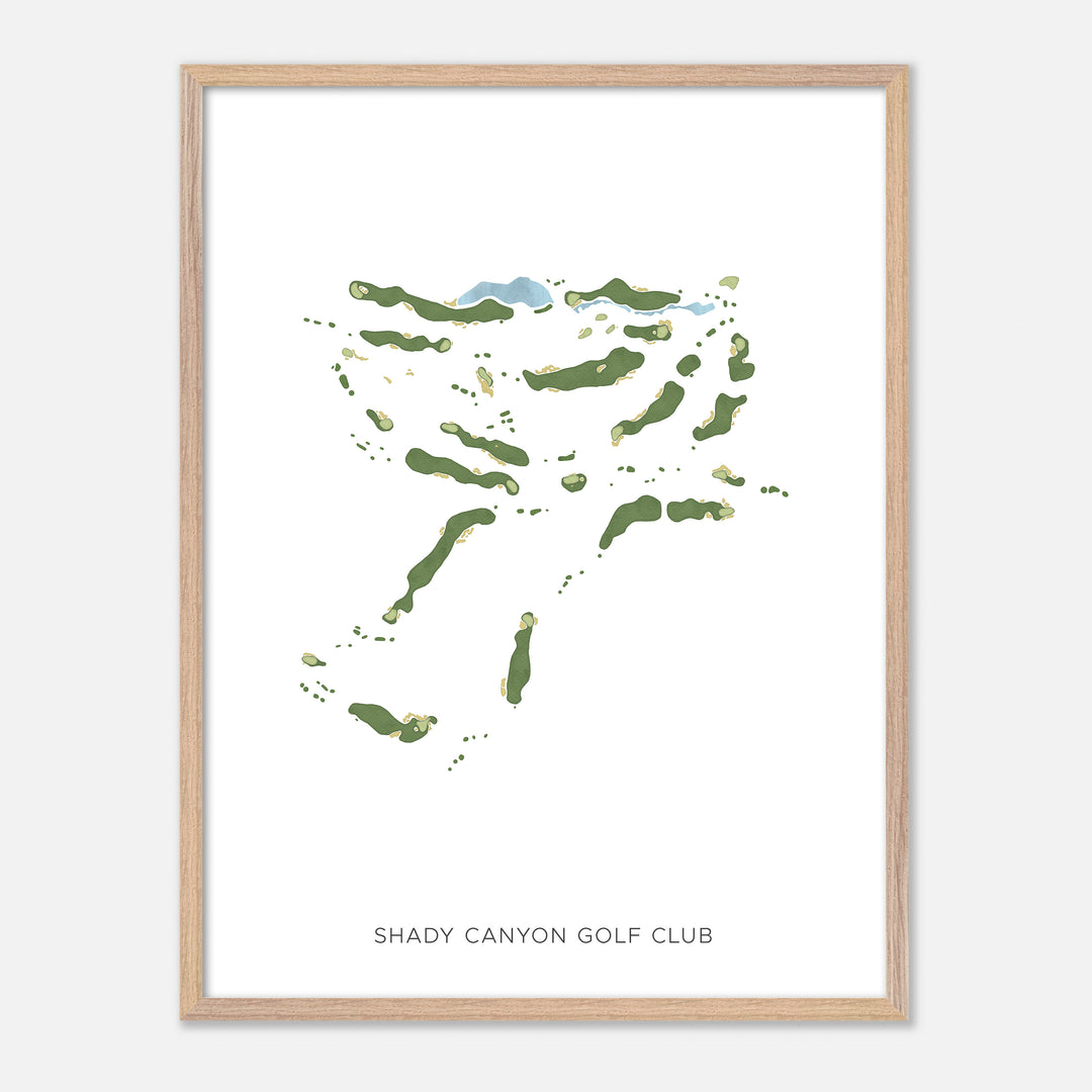 Print of Shady Canyon Golf Club Modern Map
