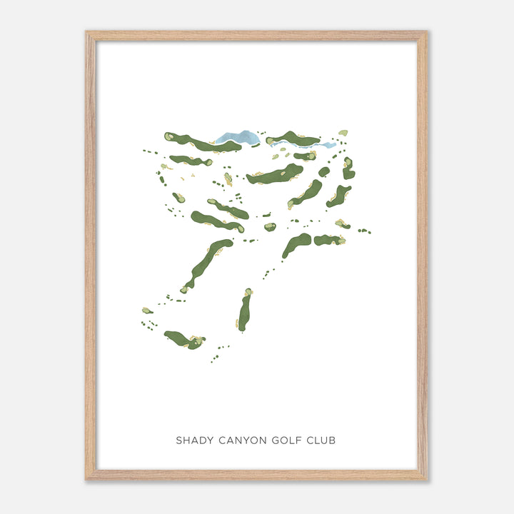 Print of Shady Canyon Golf Club Modern Map
