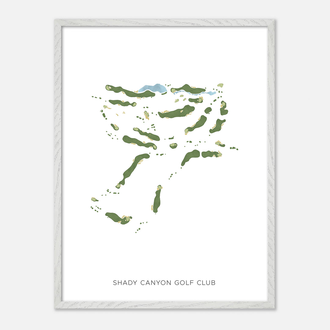 Print of Shady Canyon Golf Club Modern Map