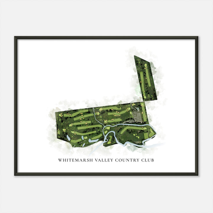Print of Whitemarsh Valley Country Club Classic Map