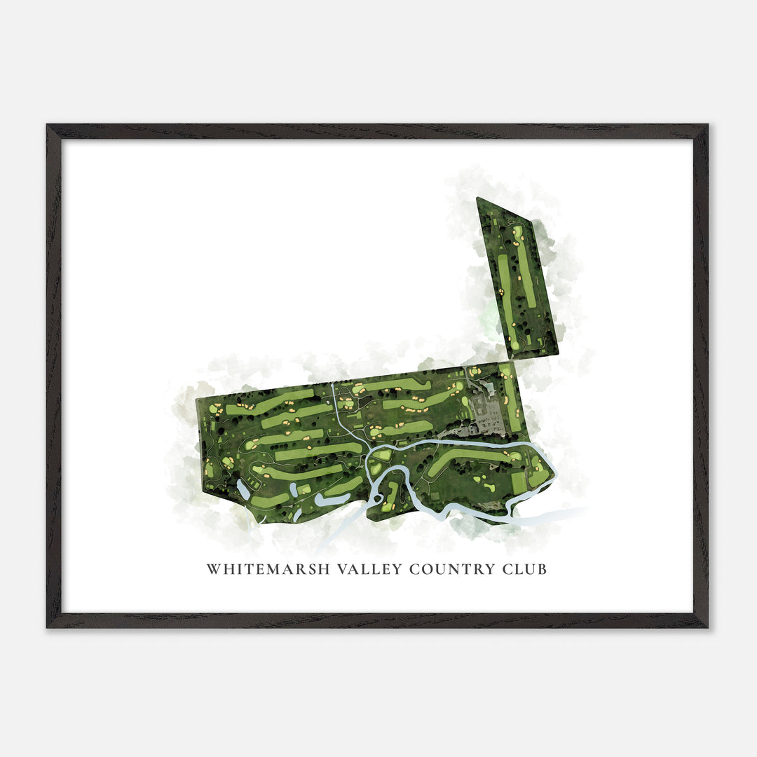 Print of Whitemarsh Valley Country Club Classic Map