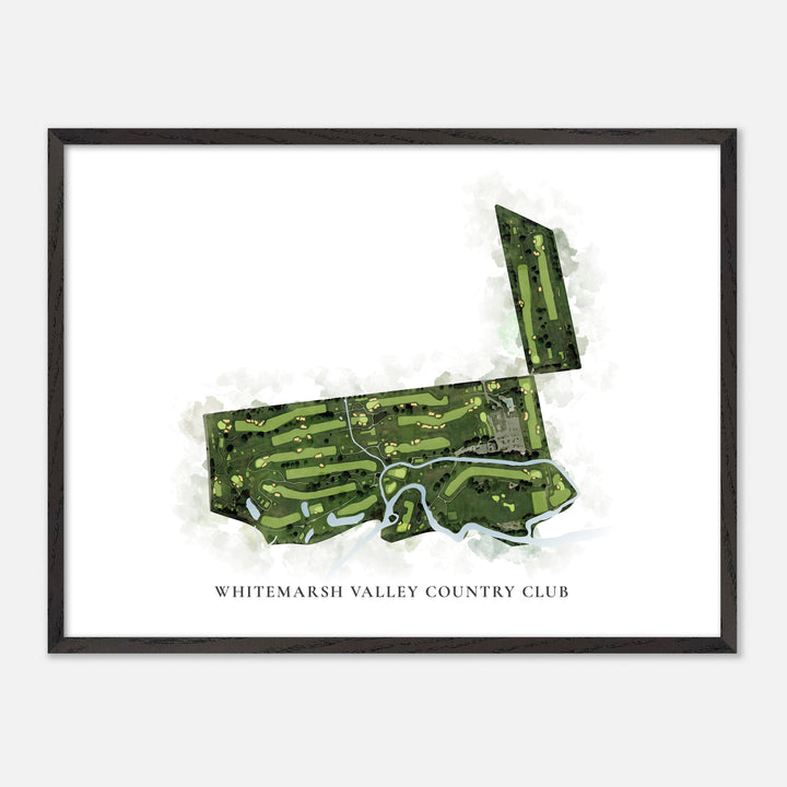Print of Whitemarsh Valley Country Club Classic Map
