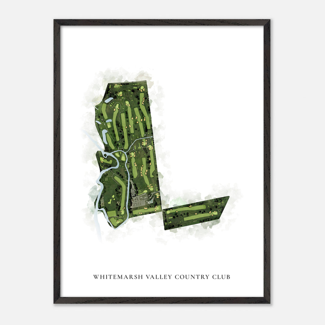 Print of Whitemarsh Valley Country Club Classic Map