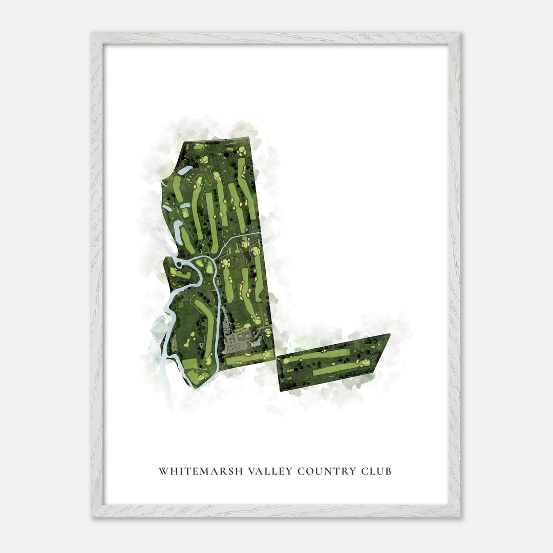 Print of Whitemarsh Valley Country Club Classic Map