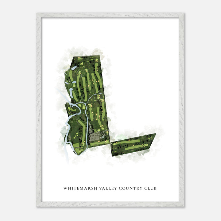 Print of Whitemarsh Valley Country Club Classic Map