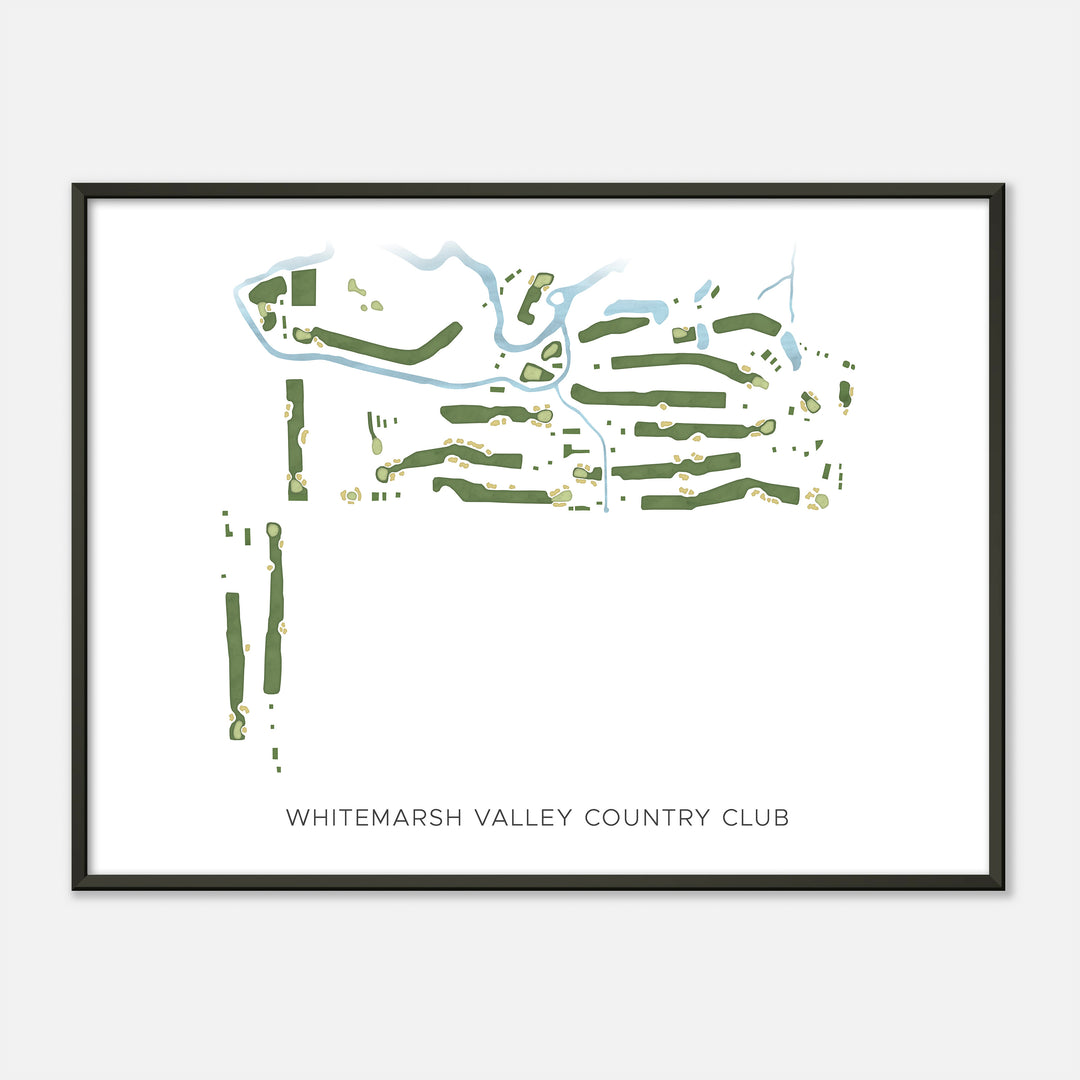 Print of Whitemarsh Valley Country Club Modern Map