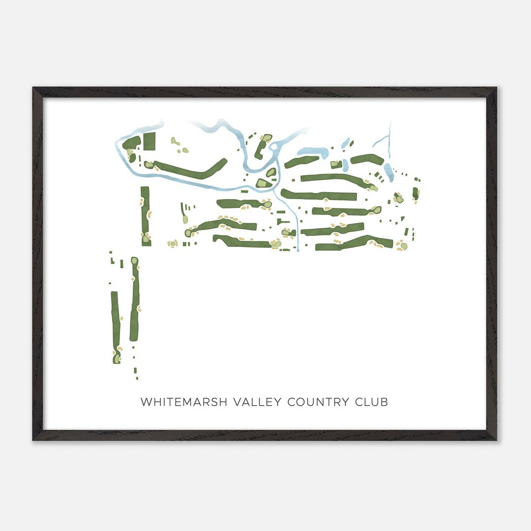 Print of Whitemarsh Valley Country Club Modern Map