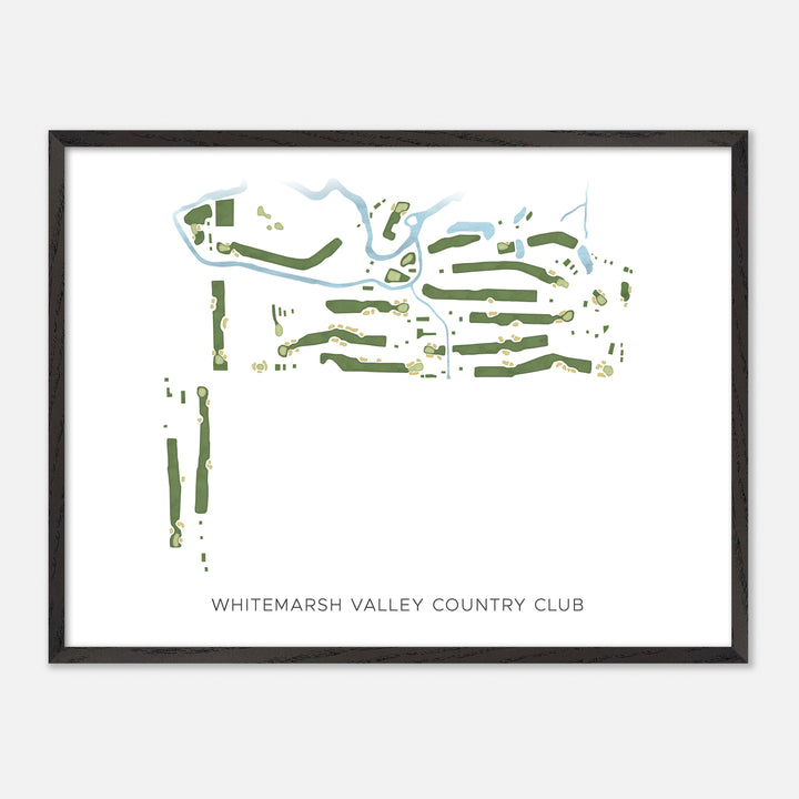 Print of Whitemarsh Valley Country Club Modern Map