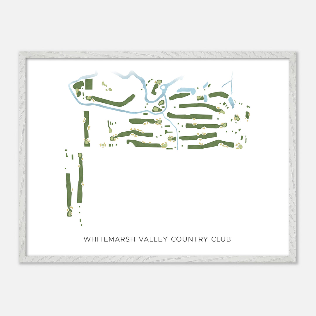 Print of Whitemarsh Valley Country Club Modern Map