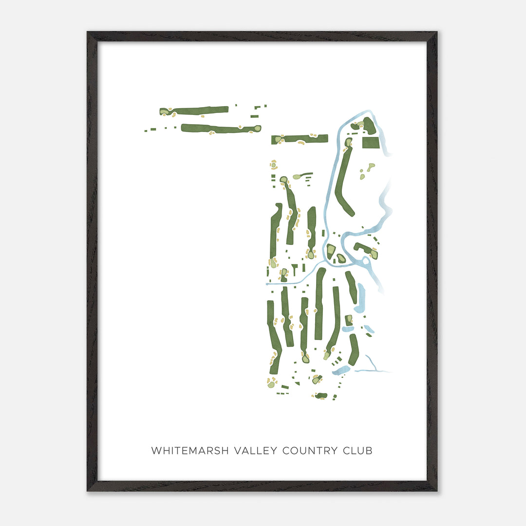 Print of Whitemarsh Valley Country Club Modern Map