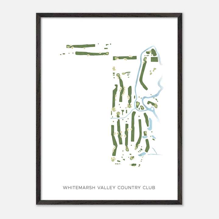 Print of Whitemarsh Valley Country Club Modern Map