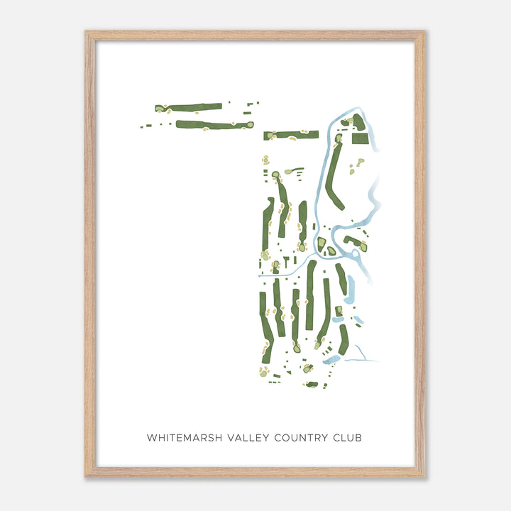 Print of Whitemarsh Valley Country Club Modern Map