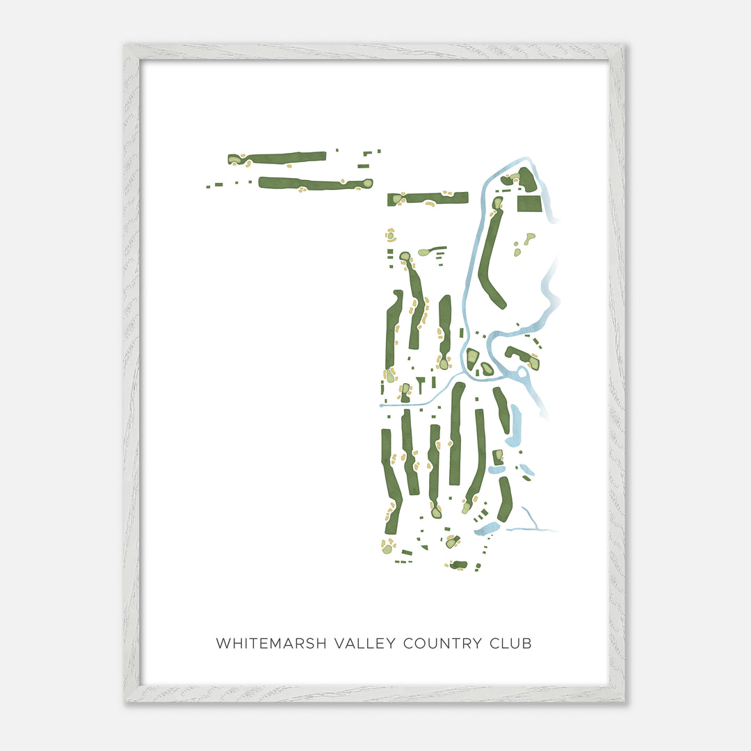 Print of Whitemarsh Valley Country Club Modern Map