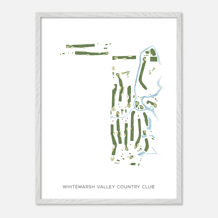 Print of Whitemarsh Valley Country Club Modern Map