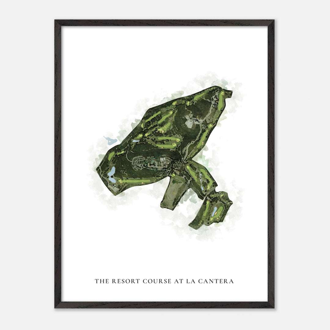 Print of The Resort Course At La Cantera Classic Map