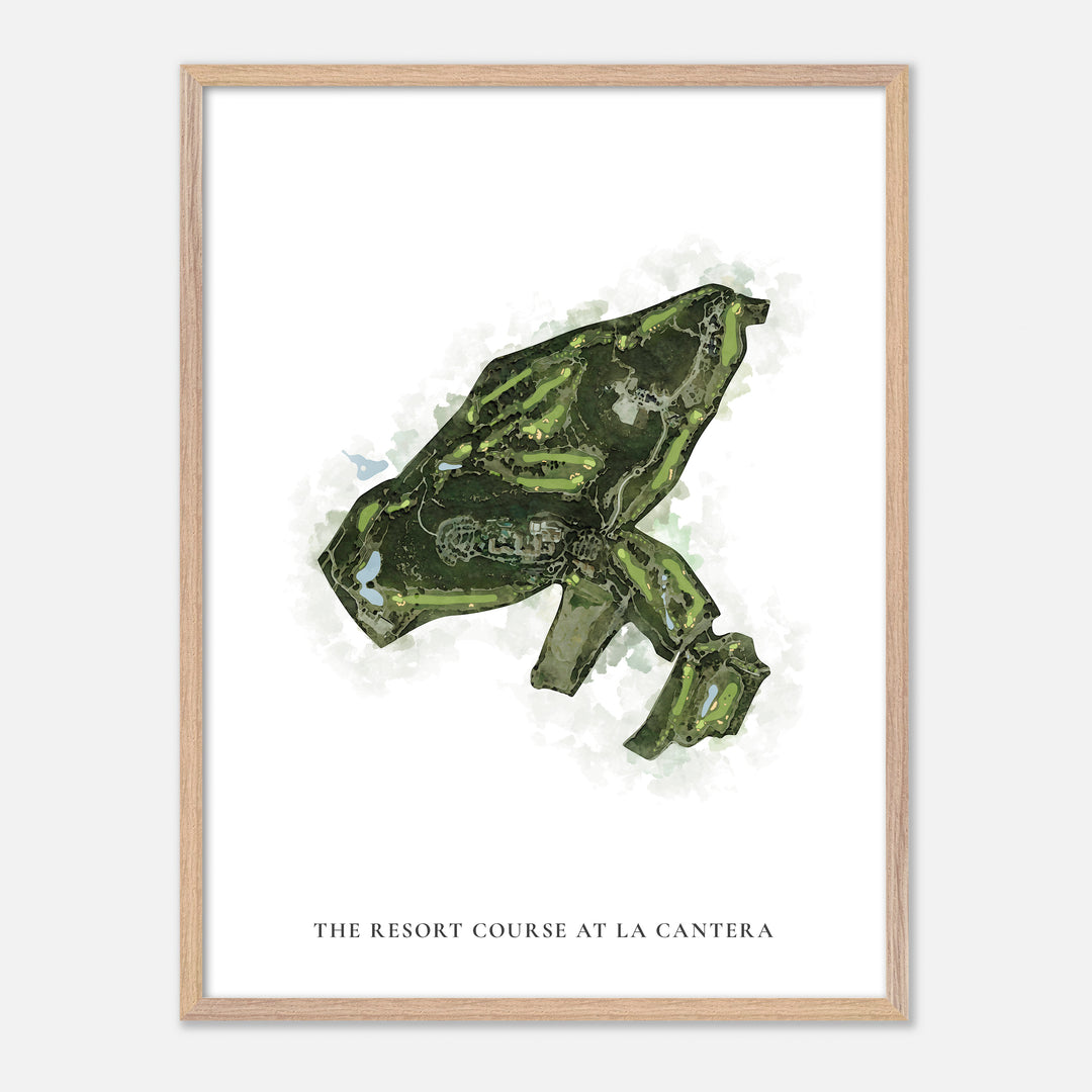 Print of The Resort Course At La Cantera Classic Map