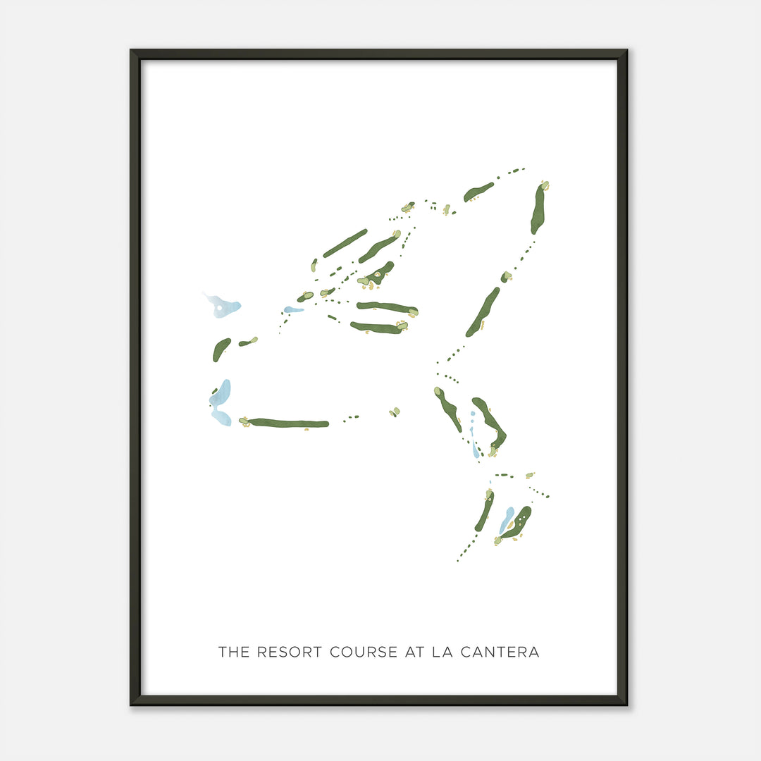 Print of The Resort Course At La Cantera Modern Map